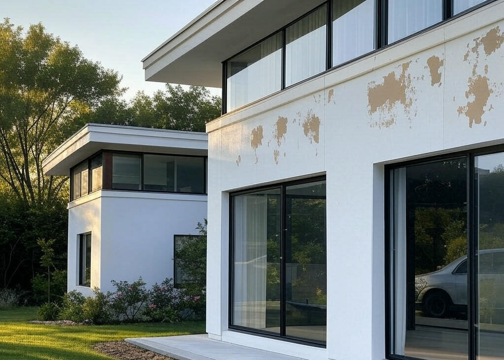 House with peeling paint